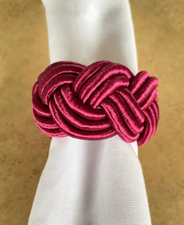 Porta Guardanapo Nó Rosa